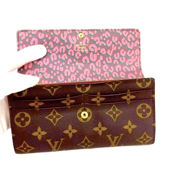 💯 Louis Vuitton Stephen Sprouse Leopard Portefeuille Sarah Monogram Wallet- inc - Picture 6 of 12
